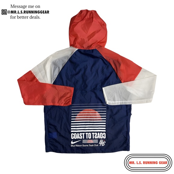 nike blue ribbon sports running jacket